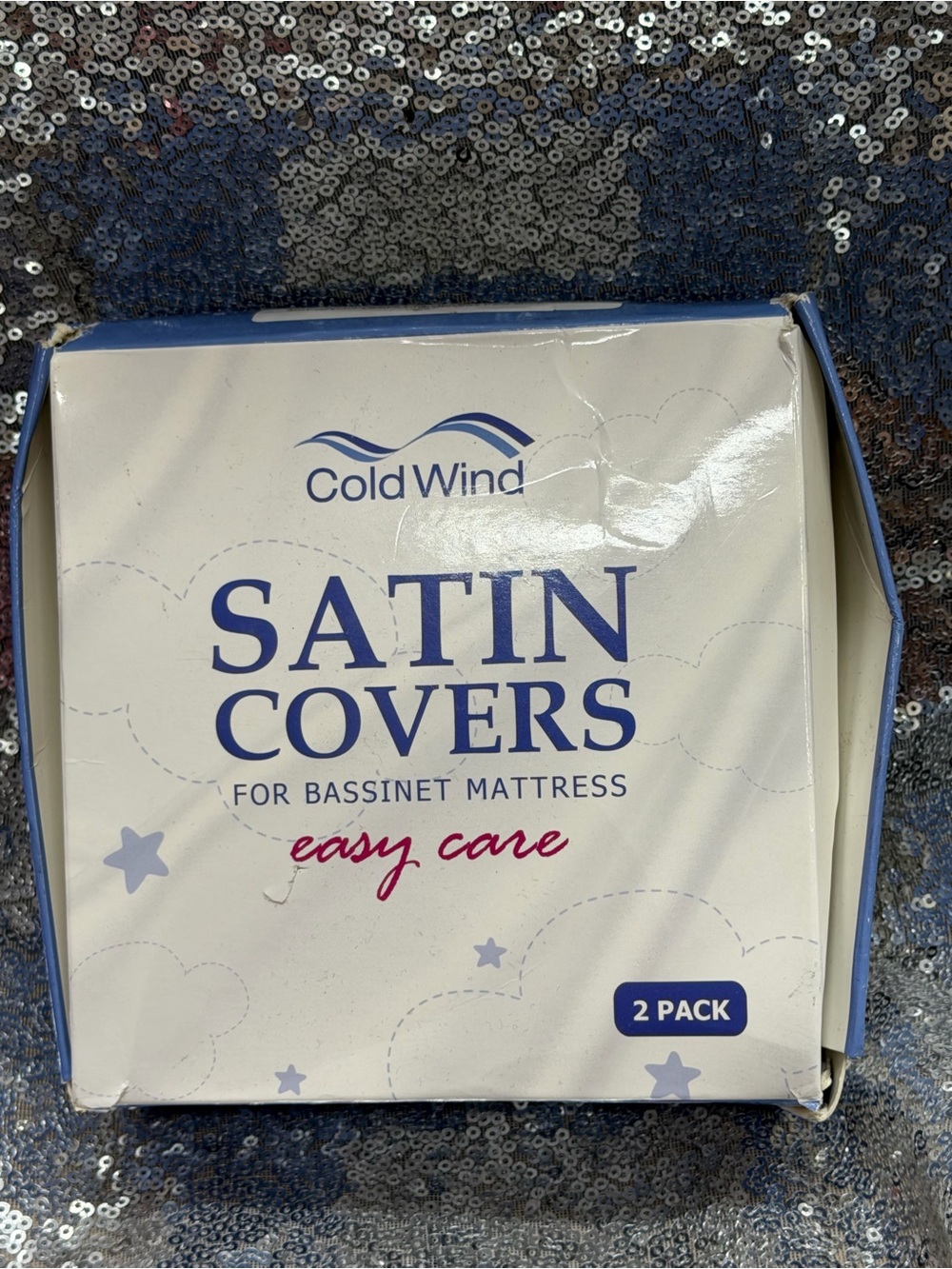 Satin Bassinet Mattress Covers - White (2 Pack)